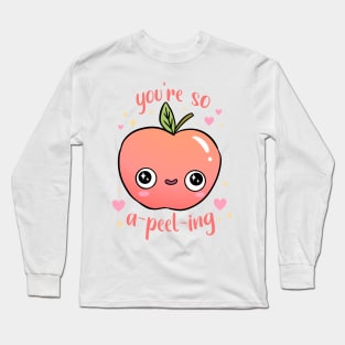 You're so a-peel-ing a funny apple pun Long Sleeve T-Shirt